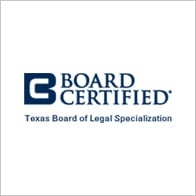 Board Certified through the Texas Board of Legal Specialization in Family Law